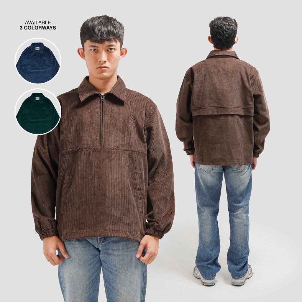 Queenbeer - Halfzip Corduroy Jacket Ritson