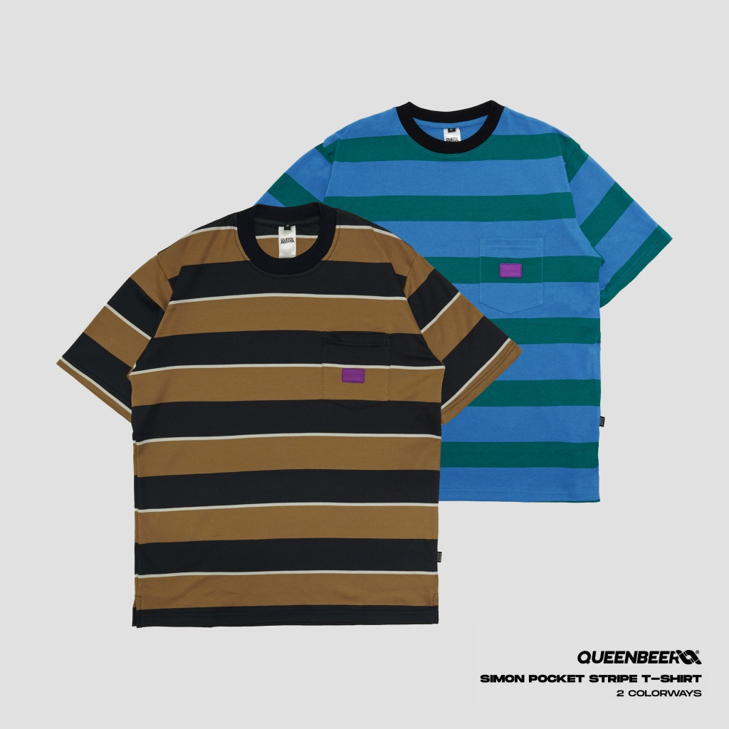 Queenbeer - Pocket Stripe T-shirt Simon