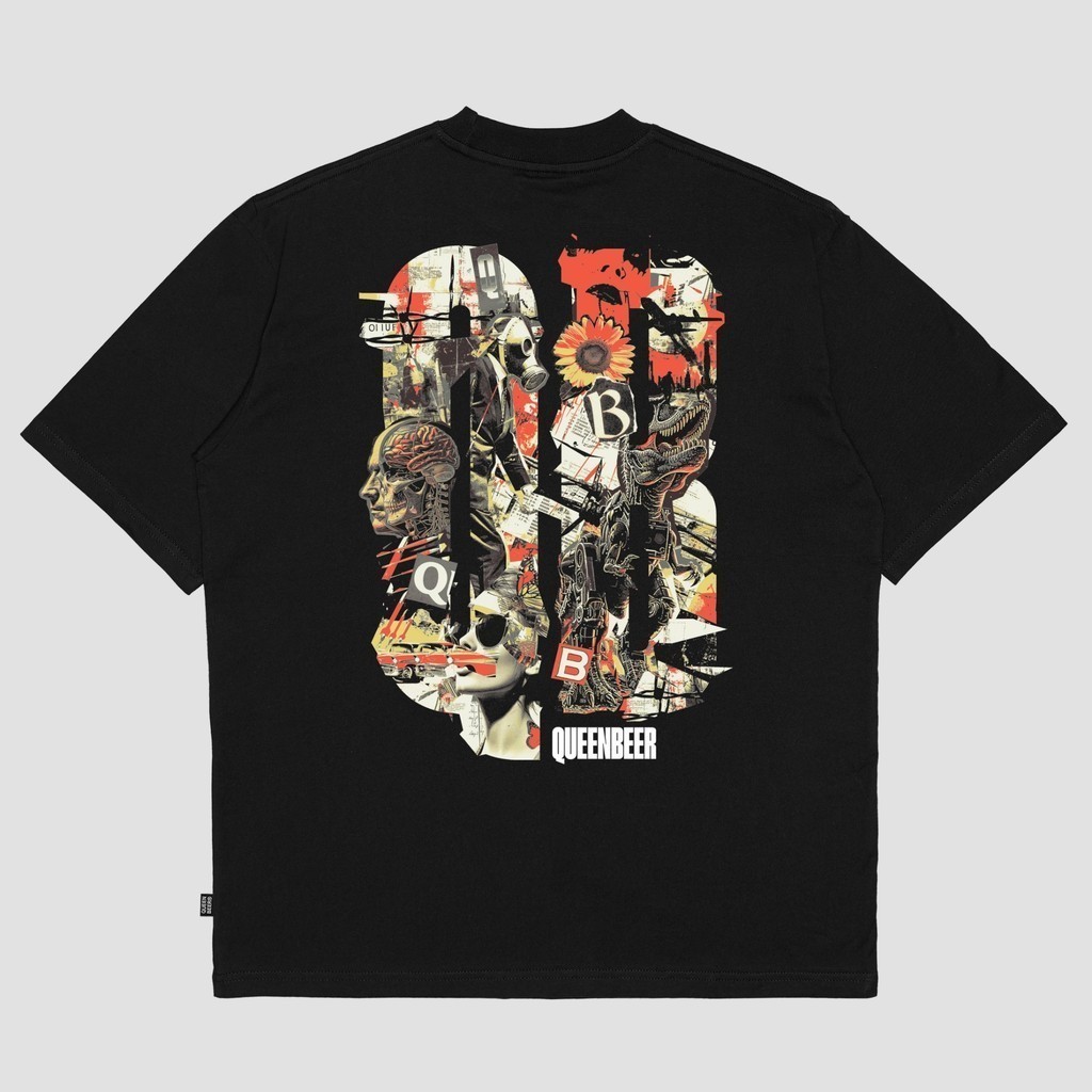Queenbeer - T-Shirt Hikari Black