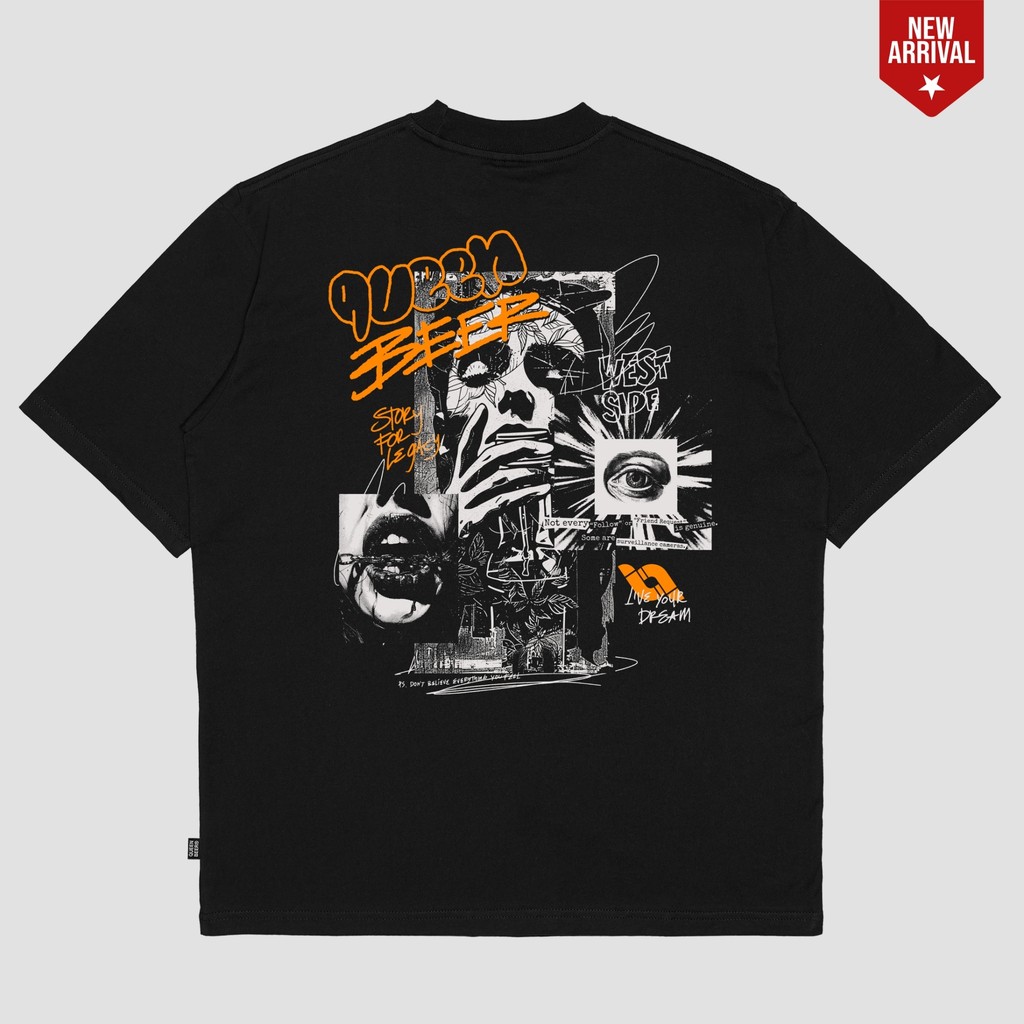 Queenbeer - T-shirt Carter Black
