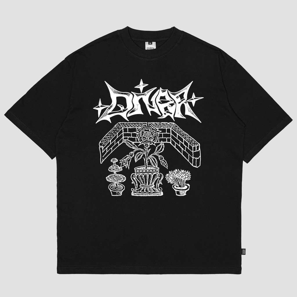 Queenbeer - T-Shirt Gardenia Black