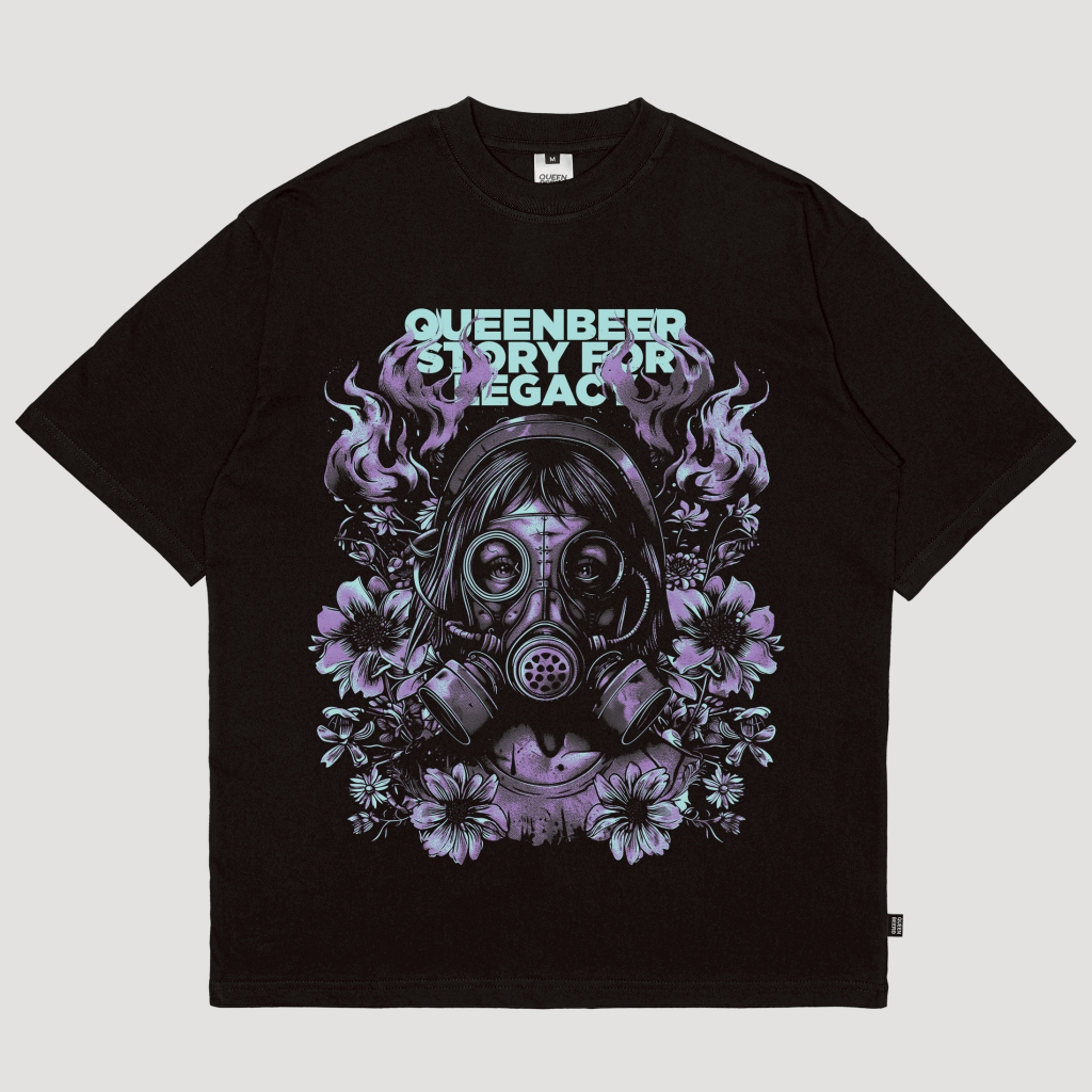 Queenbeer - T-shirt Atomic Black