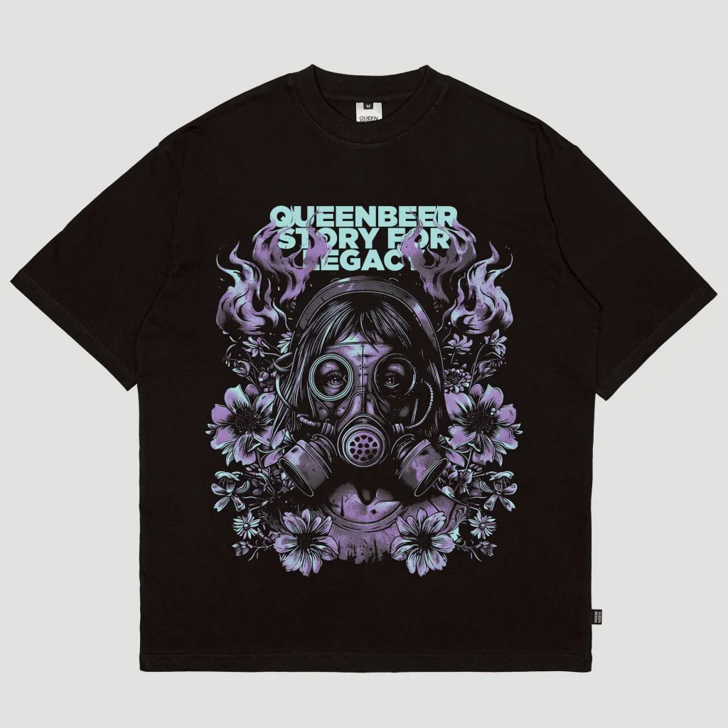 Queenbeer - T-shirt Atomic Black