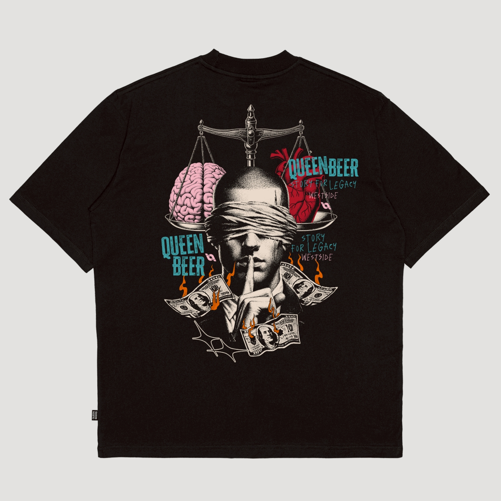 Queenbeer - T-shirt Isaac Black
