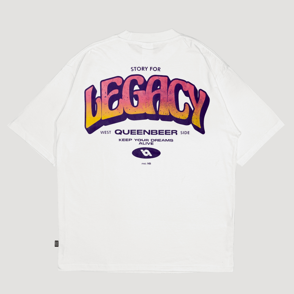 Queenbeer - T-shirt Torry White
