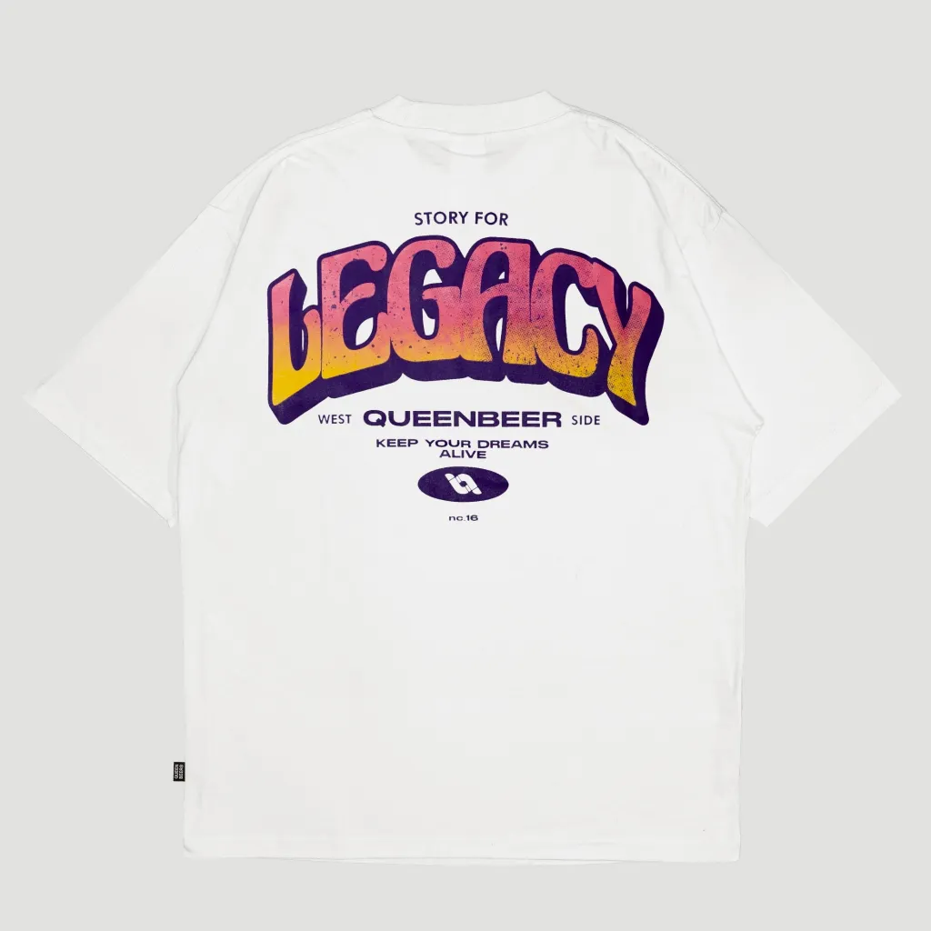 Queenbeer - T-shirt Torry White